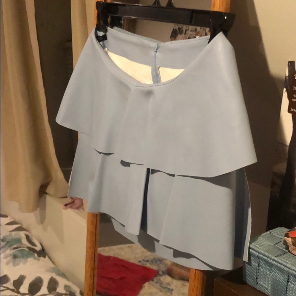 Light Blue Ruffle Skirt - Picture 2 of 5